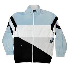 Ideology Full Zip Colorblocked Lightweight Women’s Track Jacket XL NWT Ice Mist